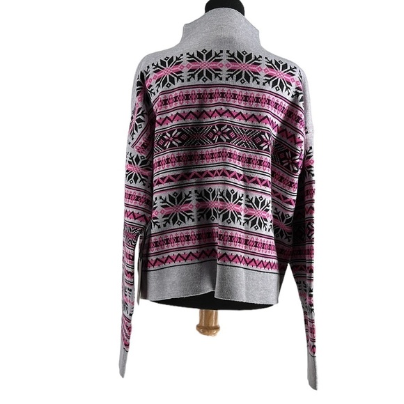 Joie Fair Isle Nordic Style Knit Sweater boxy cabin cottage mountains sz xl NWT - Picture 9 of 12